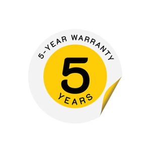 5-Year Warranty